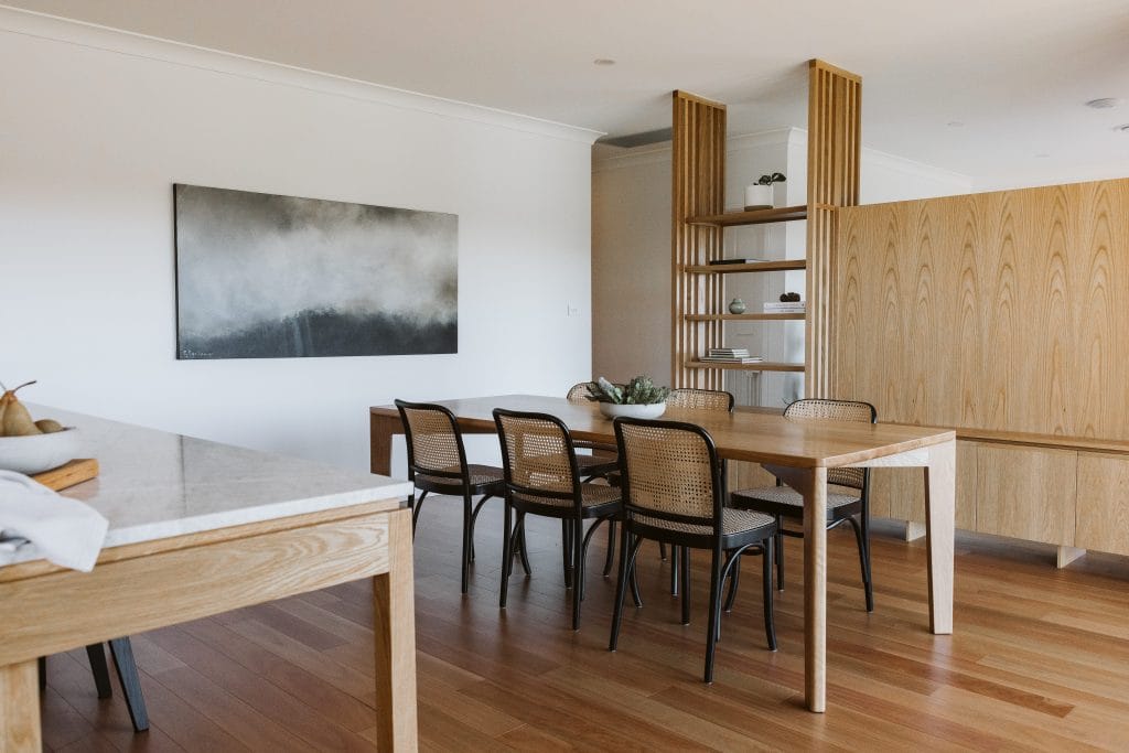 Dining room in a Your Build Construct project in Minnamurra