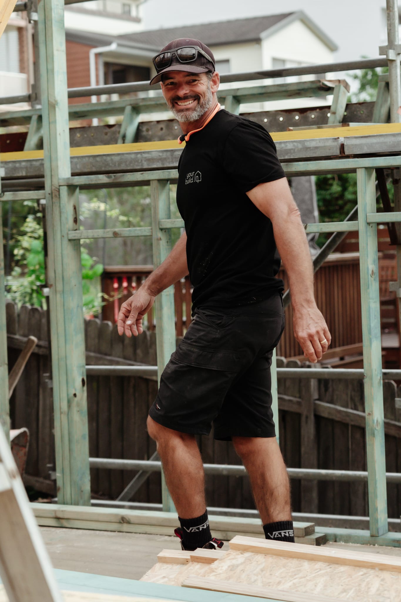 A team member from YourBuild Construct onsite.