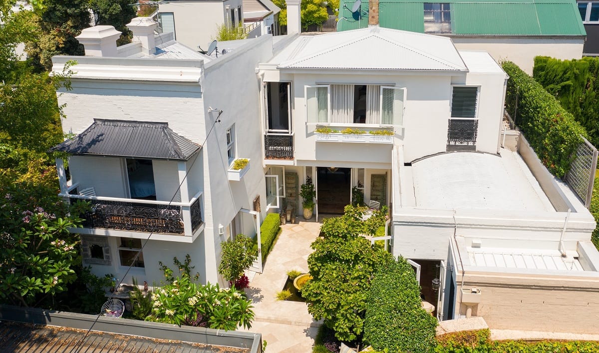 The rear of a renovated terrace in Paddington NSW by YourBuild Construct