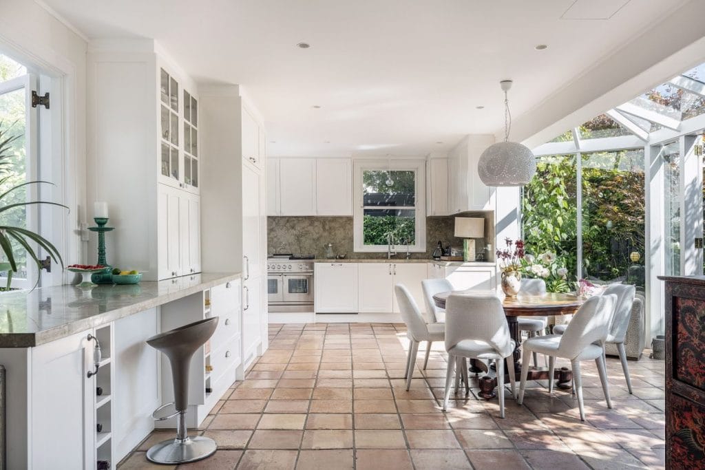 A renovated kitchen, dining room and conservatory in Paddington NSW by YourBuild Construct